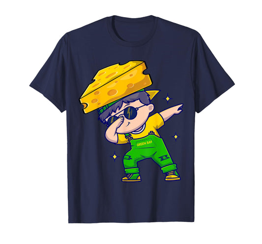 Funny Green Bay Dabbing Cheese hat T-Shirt