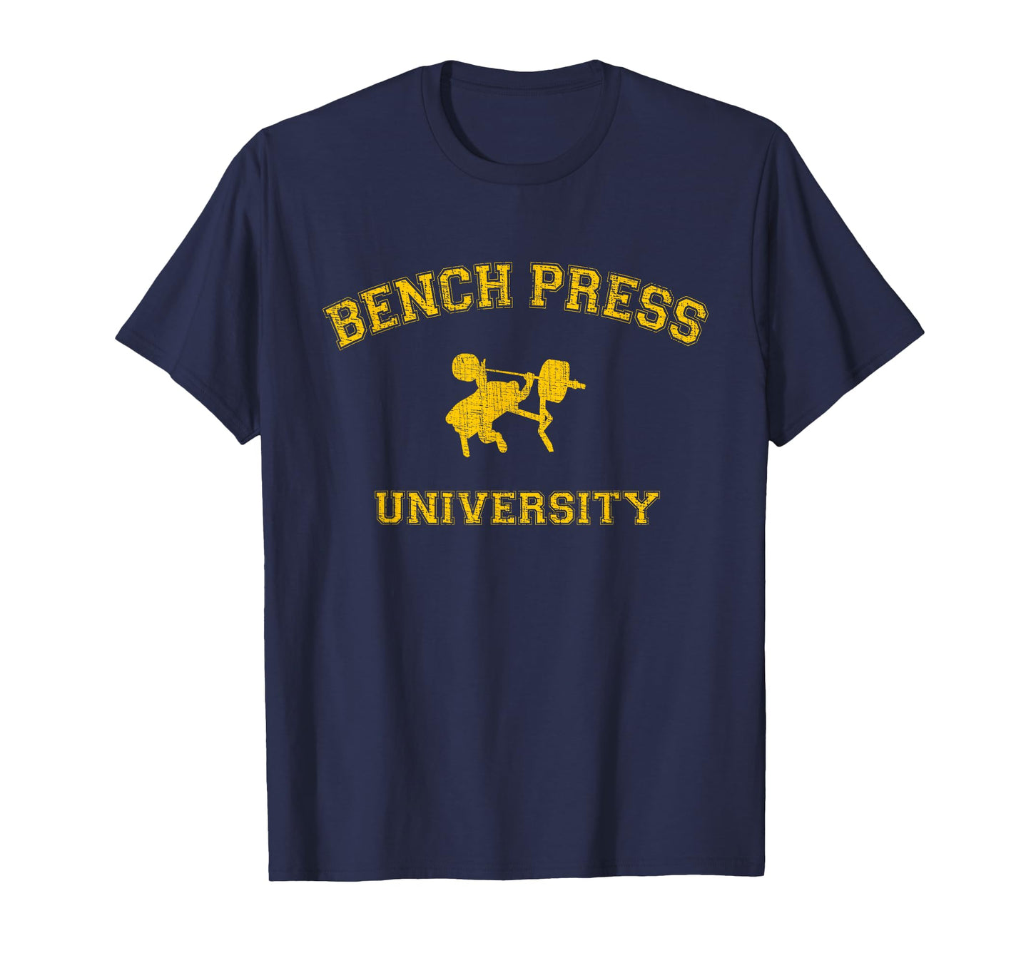 Classic College-style Bench Press University T-Shirt T-Shirt