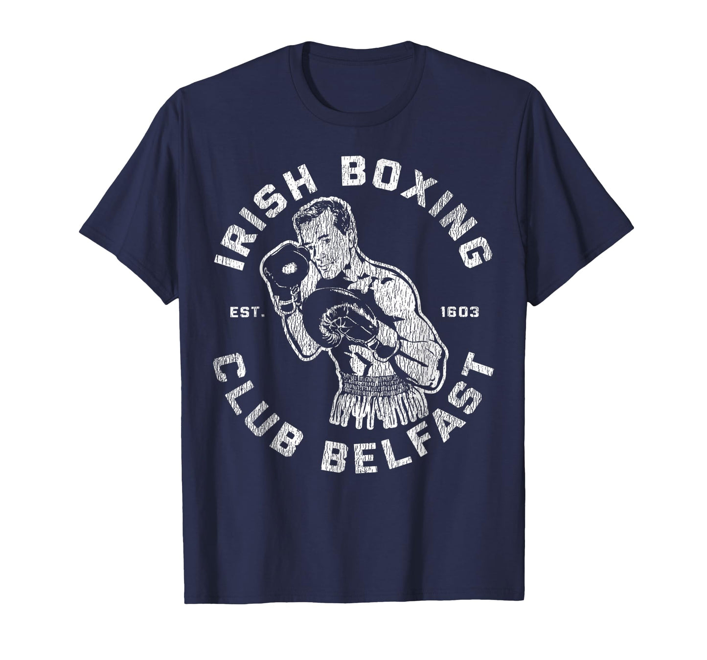 Vintage Irish Boxing Club Belfast Est. 1603 Men Boxer T-Shirt