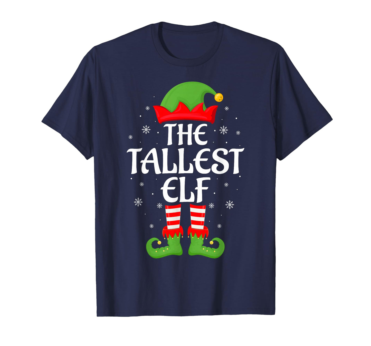 Tallest Elf Xmas Family Matching Elf Squad Christmas T-Shirt
