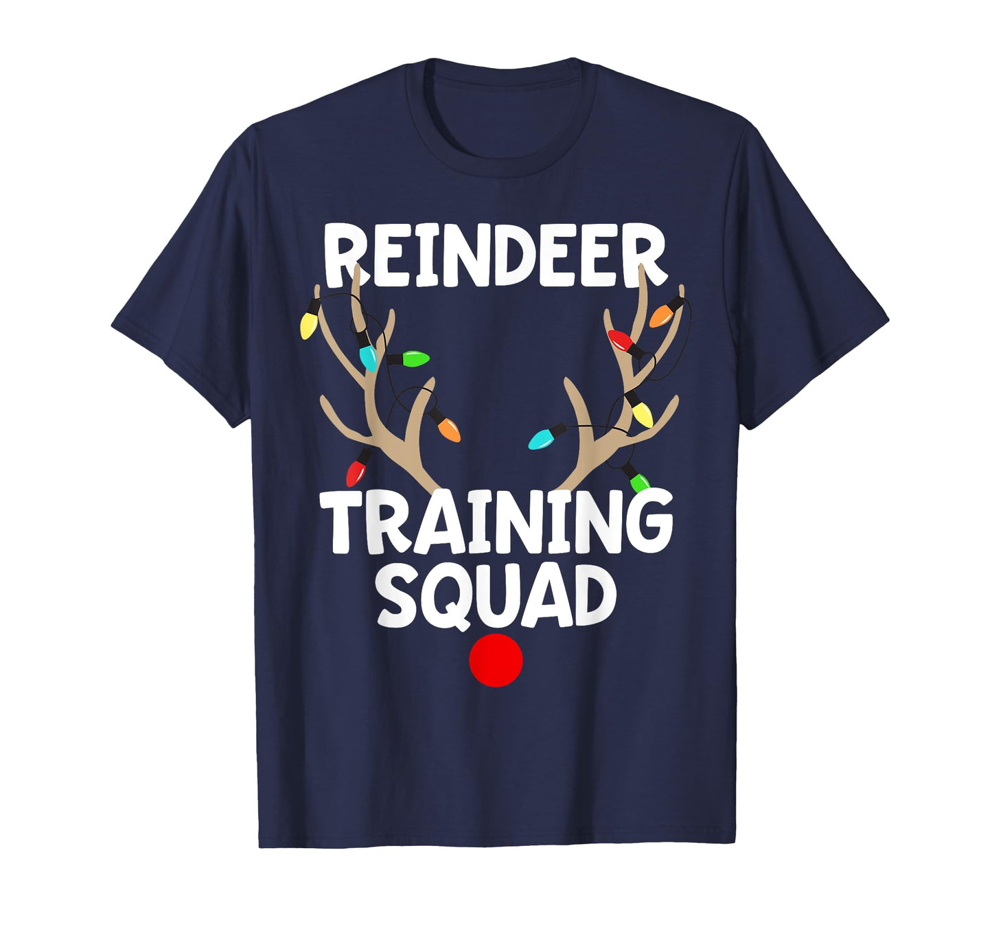 Christmas Running Reindeer Training Squad Team Sport T-Shirt