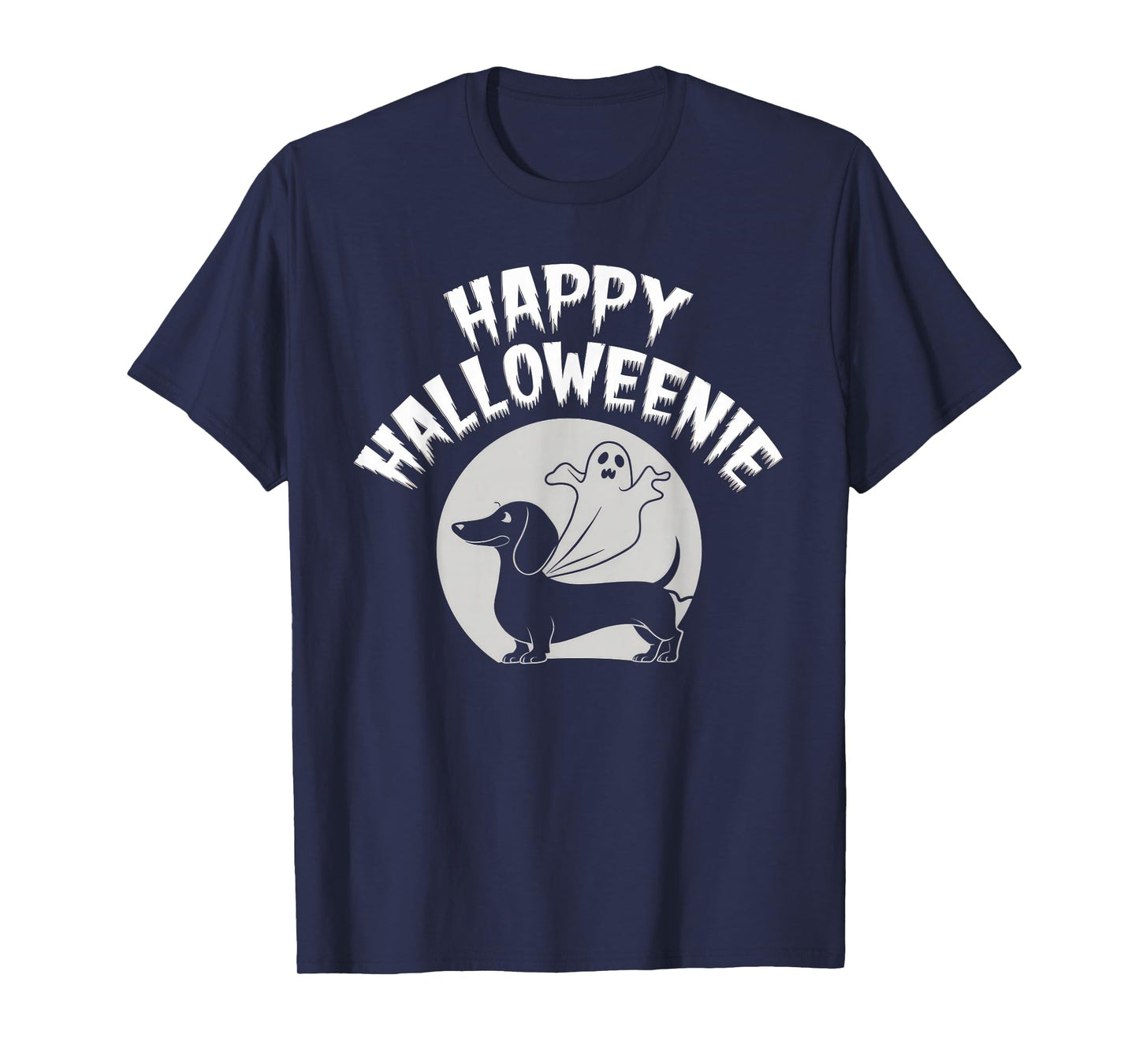 Happy Halloweenie Tshirt Women Men Wiener Monster Party T-Shirt