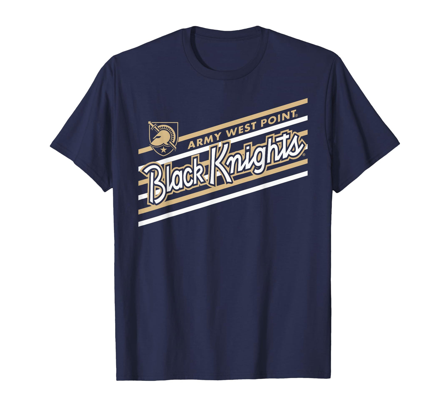 Army Black Knights Retro Performer Black Officially Licensed T-Shirt