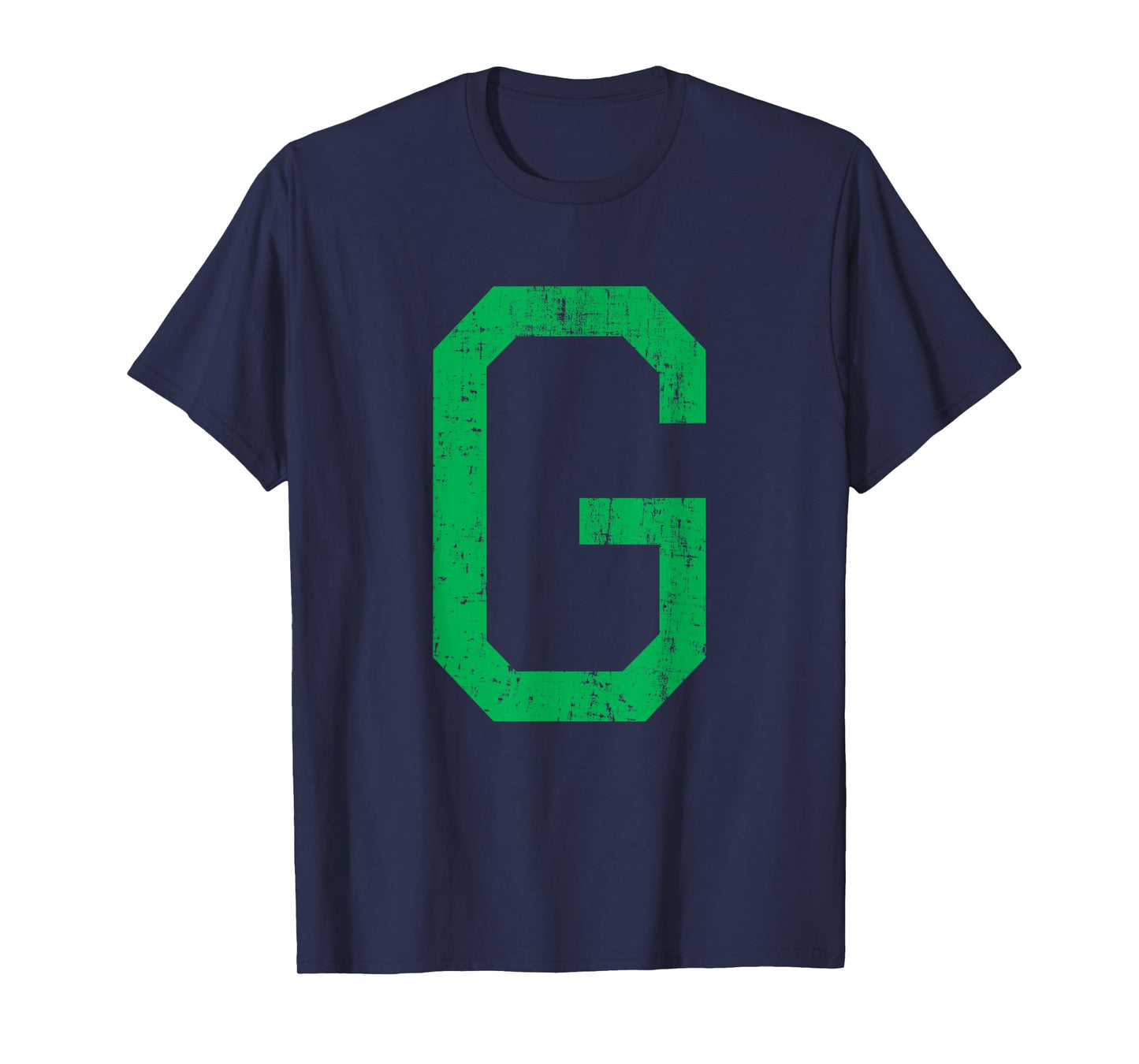 Letter G Uppercase Alphabet Initial Classic School College T-Shirt