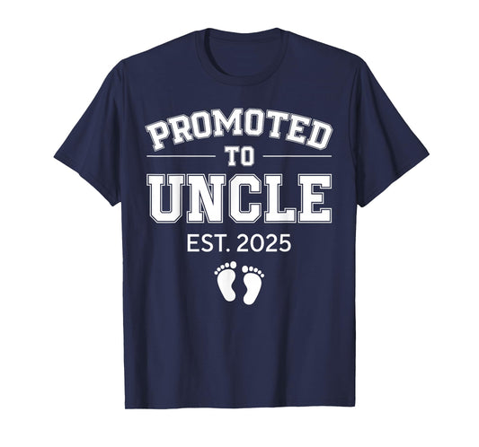 Promoted To Uncle Est 2025 Uncle To Be Gifts 1St Time Uncle T-Shirt