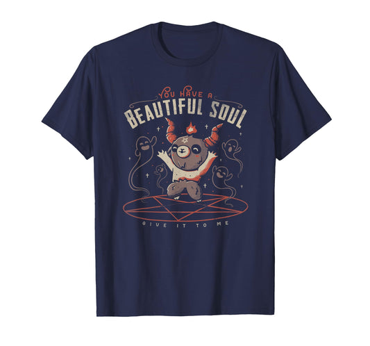 You Have a Beautiful Soul Cute Baphomet Demon Goat Pentagram T-Shirt
