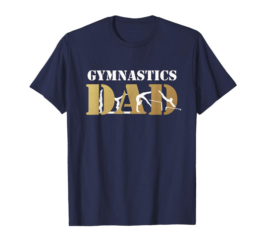 Funny Gift for Men Gymnastics Dad Love Daughter T-Shirt