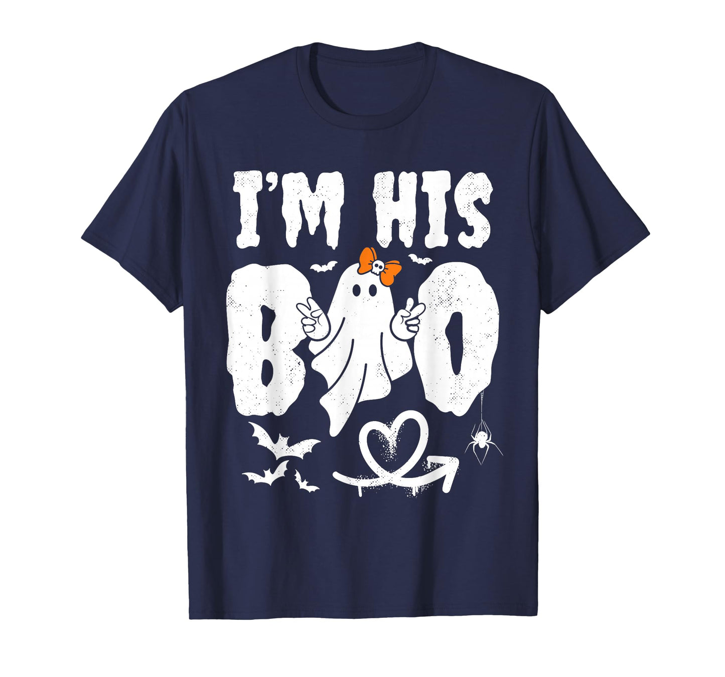 Im His Boo Im Her Boo Funny Matching Halloween Ghost Couples T-Shirt