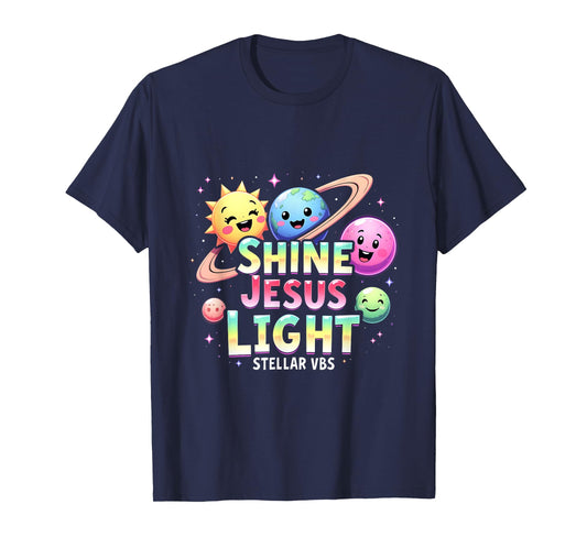 Stellar Space VBS 2025 Jesus Vacation School Camp Christian T-Shirt