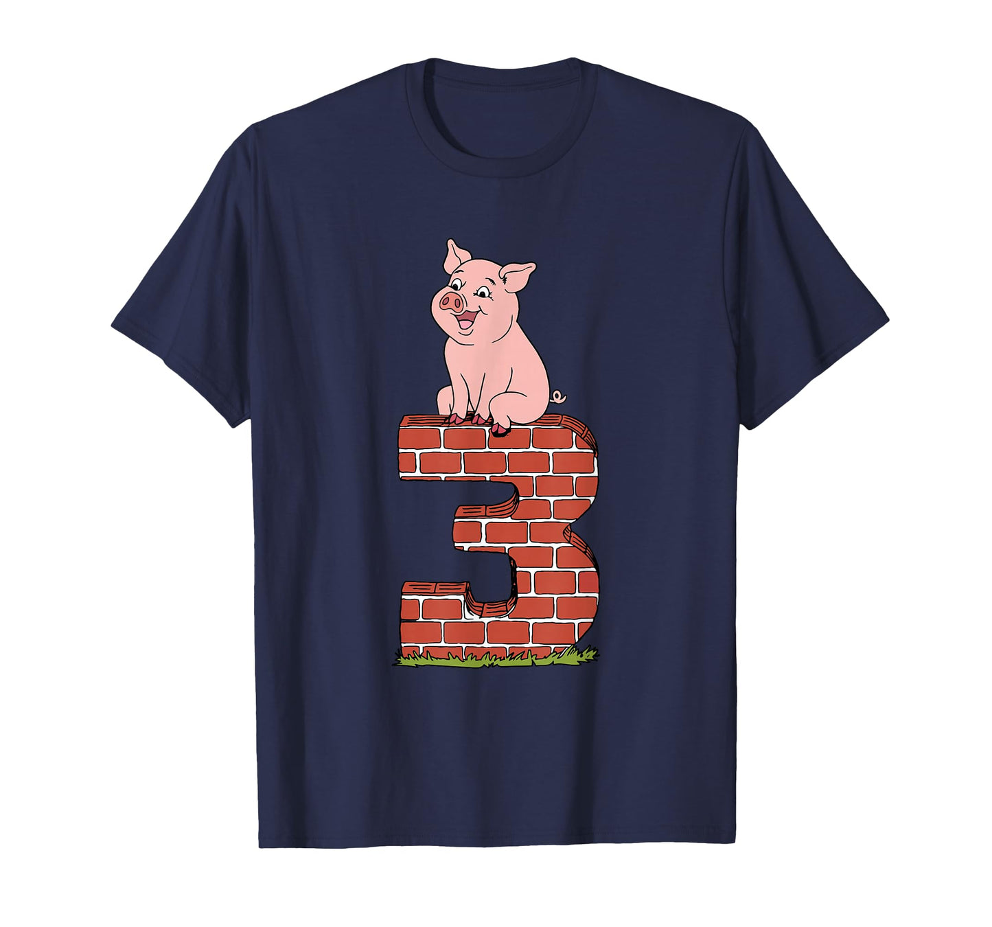 Three Little Pigs Pig 3 Halloween Costume Kids Adults T-Shirt