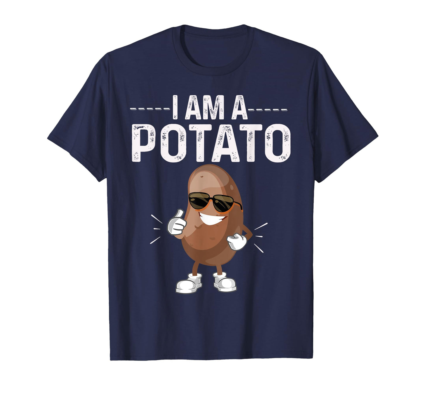I Am A Potato Halloween Costume Funny Potato Vegetable Tee T-Shirt