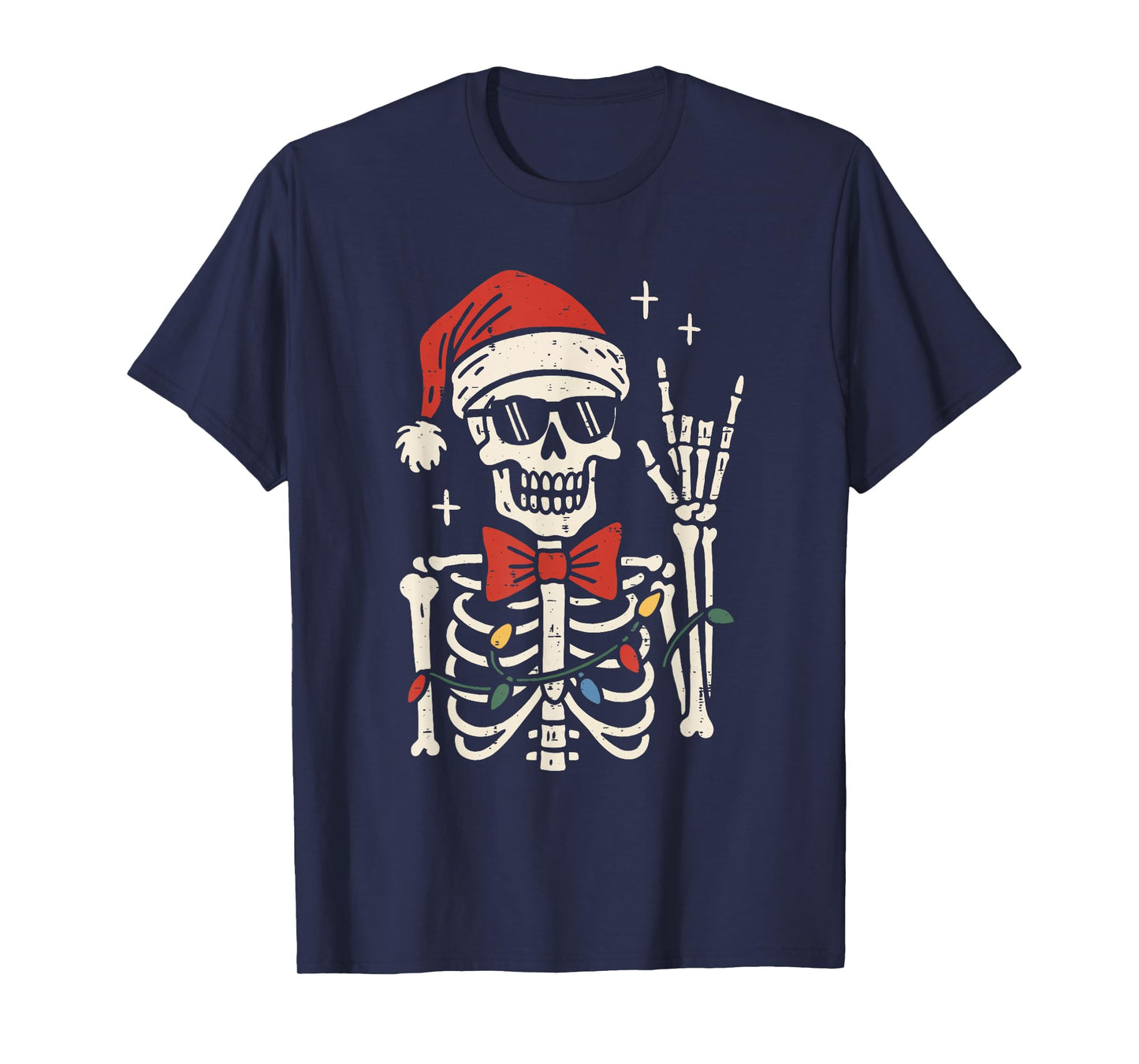 Cool Skeleton Christmas Winter Kids Boys Men Women T-Shirt