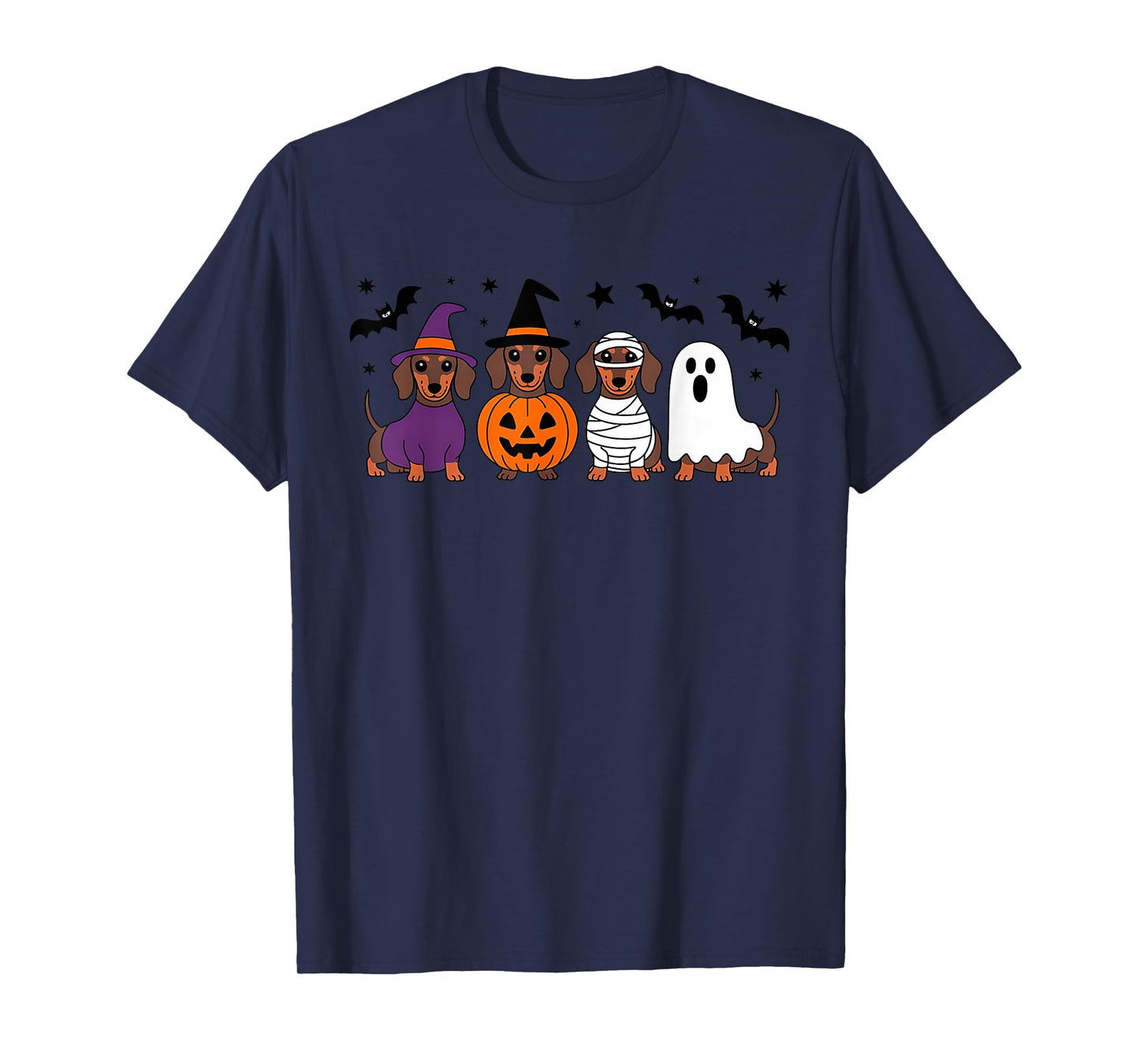 Halloween Dachshund Dogs Funny Costume Spooky T-Shirt
