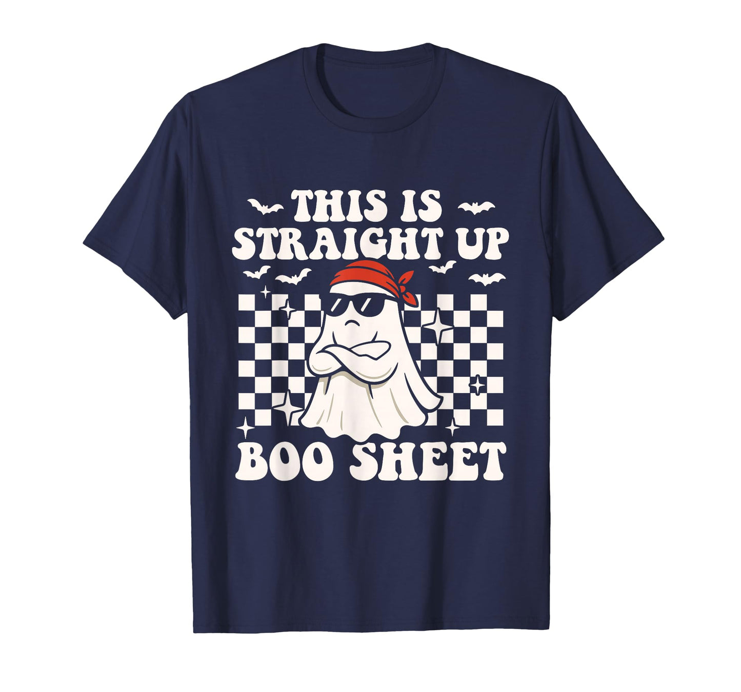 This is Straight Up Boo Sheet - Spooky Halloween Ghost T-Shirt