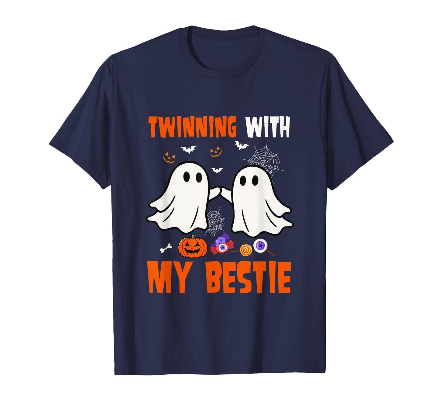 Twinning with Bestie Halloween Cute Boos Costume Friends T-Shirt