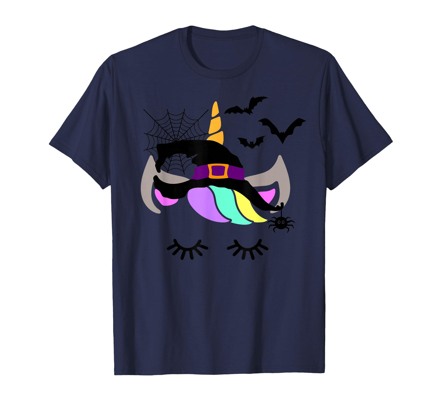 This is My Human Costume I’m Really A Unicorn Bat Witch Hat T-Shirt