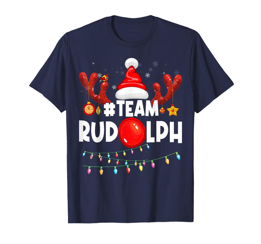 Team Rudolph-Cool Christmas Reindeer Costume T-Shirt