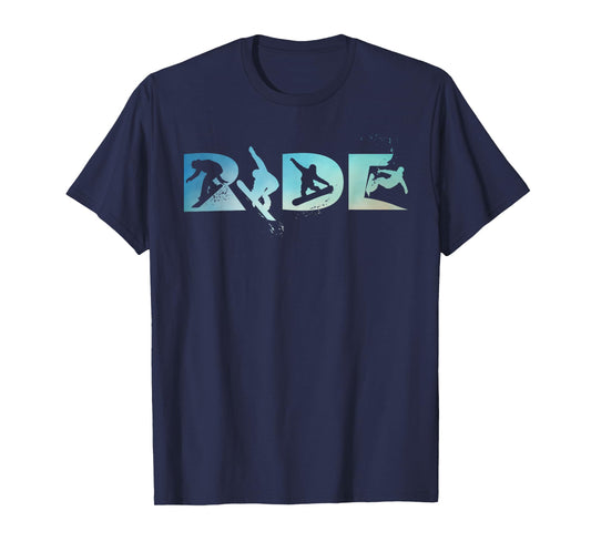 RIDE Snowboarding Funny Snowboard Snowboarder Gift Men Boys T-Shirt