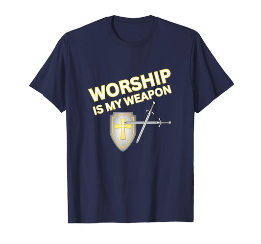 WORSHIP IS MY WEAPON Unisex Jesus Followers T-Shirt