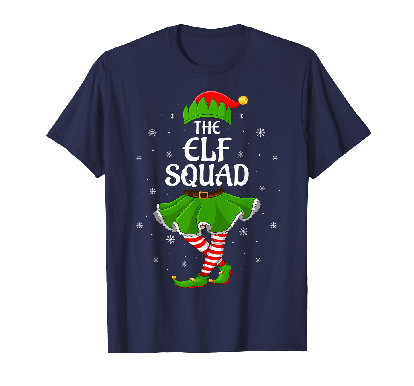 Elf Squad Christmas Matching Family Elf Xmas Girls Women T-Shirt