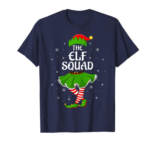 Elf Squad Christmas Matching Family Elf Xmas Girls Women T-Shirt