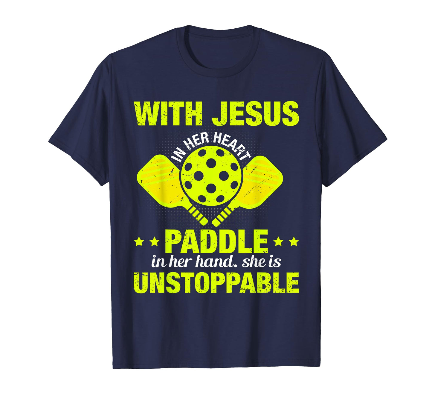Christian Pickleball Girl Women Religious Jesus Pickleball T-Shirt
