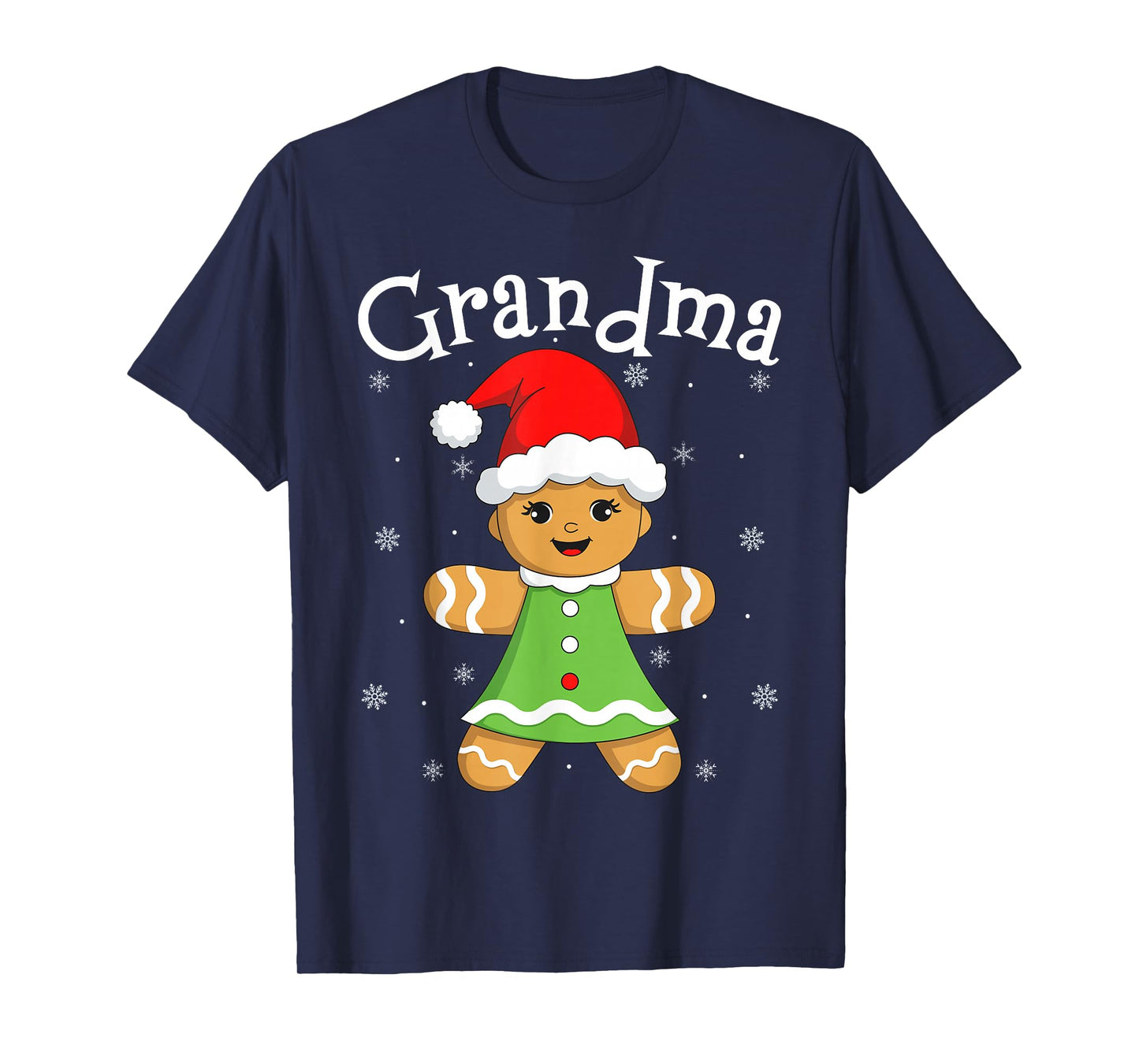 Gingerbread Grandma Women Matching Family Christmas Baking T-Shirt