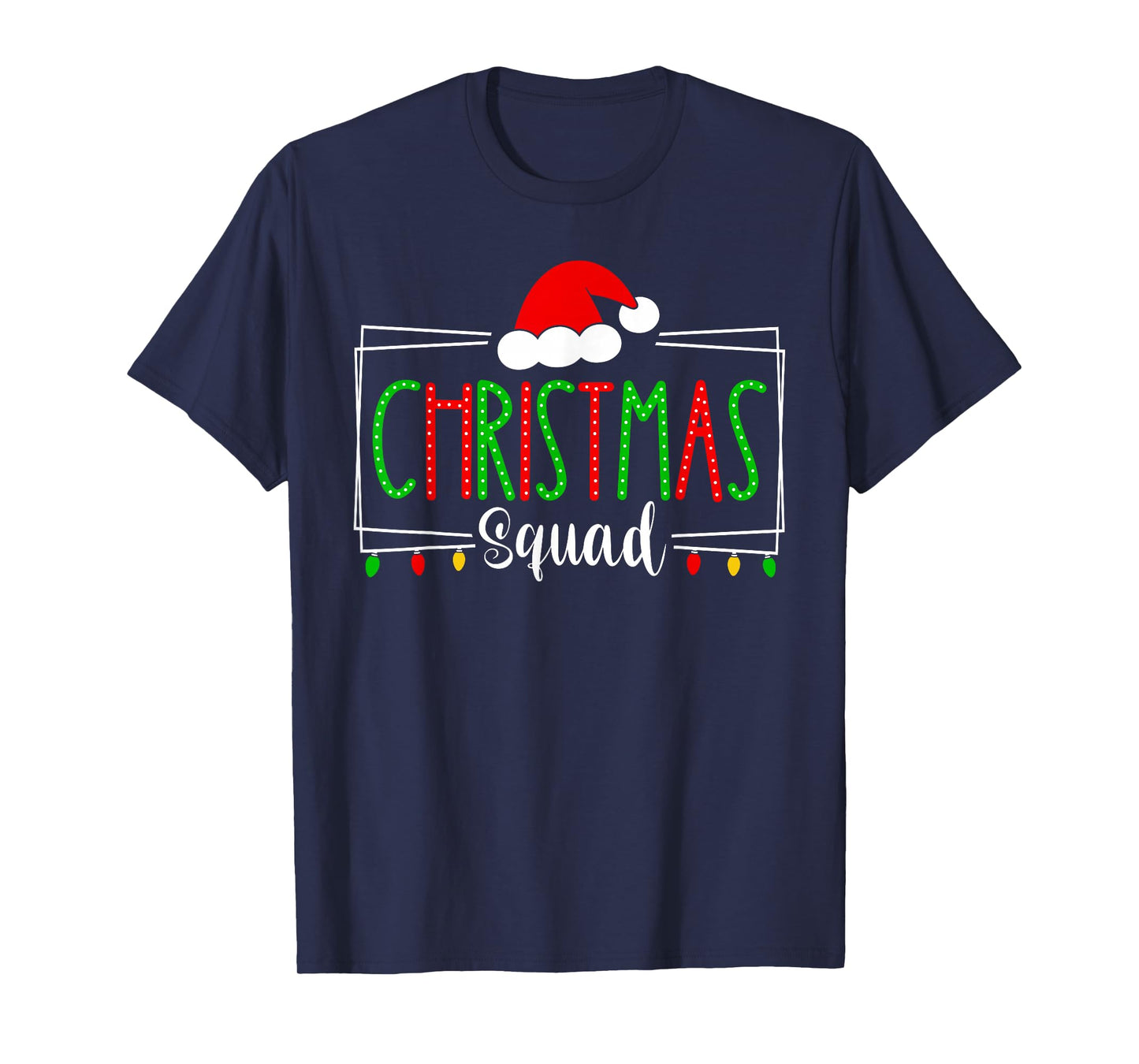 Christmas Squad Xmas Santa Hat Family Matching Pajamas Women T-Shirt