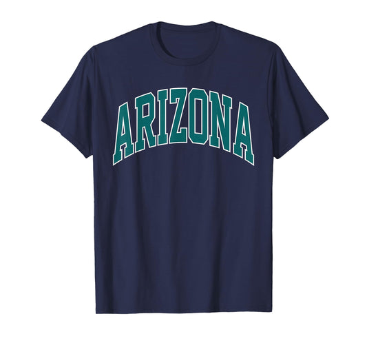 Retro Arizona Throwback Arizona Green Purple Classic AZ Tee T-Shirt
