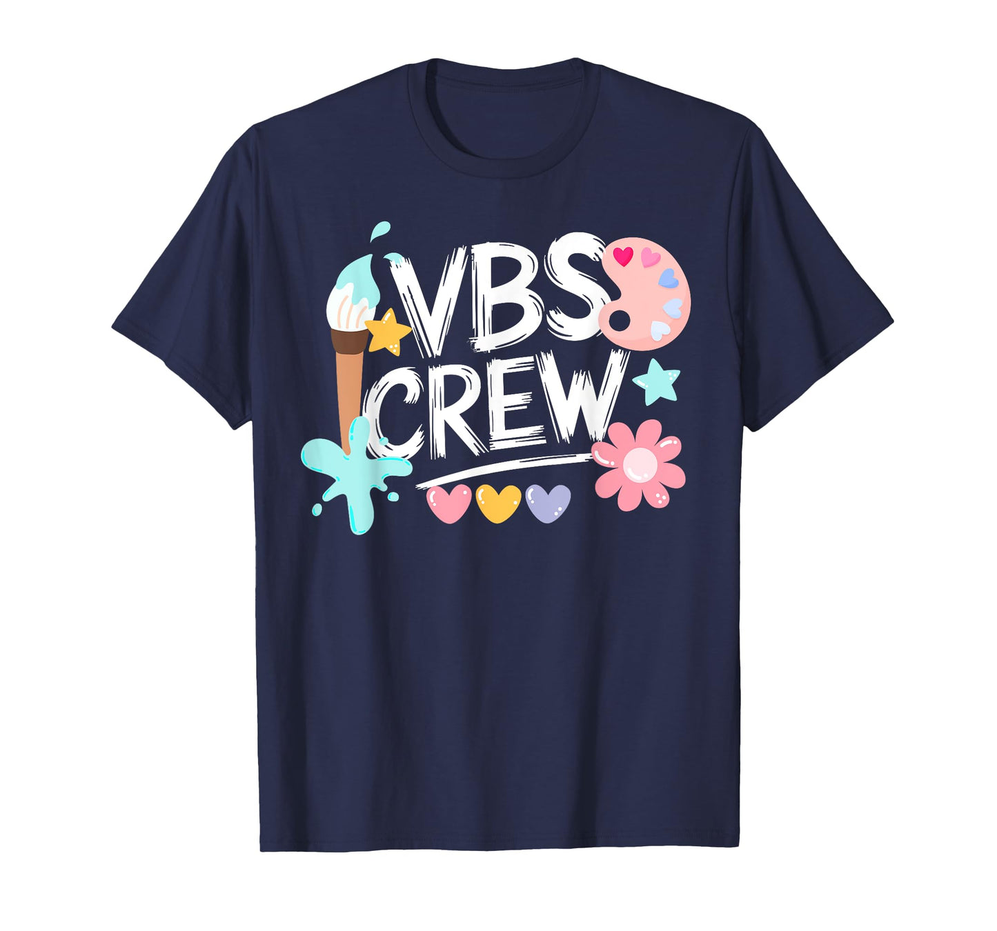 VBS Crew Vacation Bible School Paint Arts VBS Kids Volunteer T-Shirt