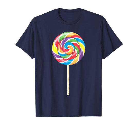 Lollipop Shirt Men Women Kids Rainbow Sucker Candy Costume T-Shirt