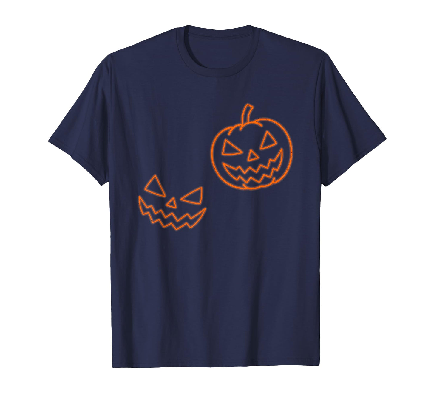 Pumpkin Face Halloween Scary Jack O Lantern Spooky Season T-Shirt
