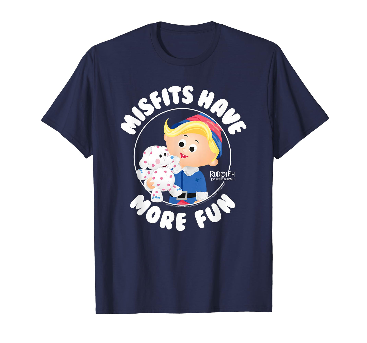 Rudolph Misfits Have More Fun Hermey Retro Christmas T-Shirt