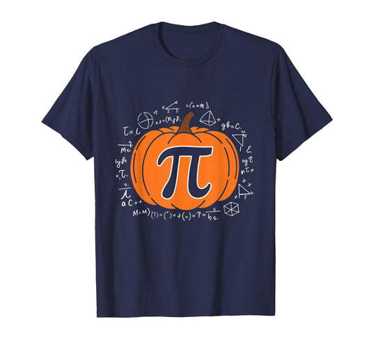 Pumpkin Pi Pie Math Teacher Funny Halloween Thanksgiving T-Shirt