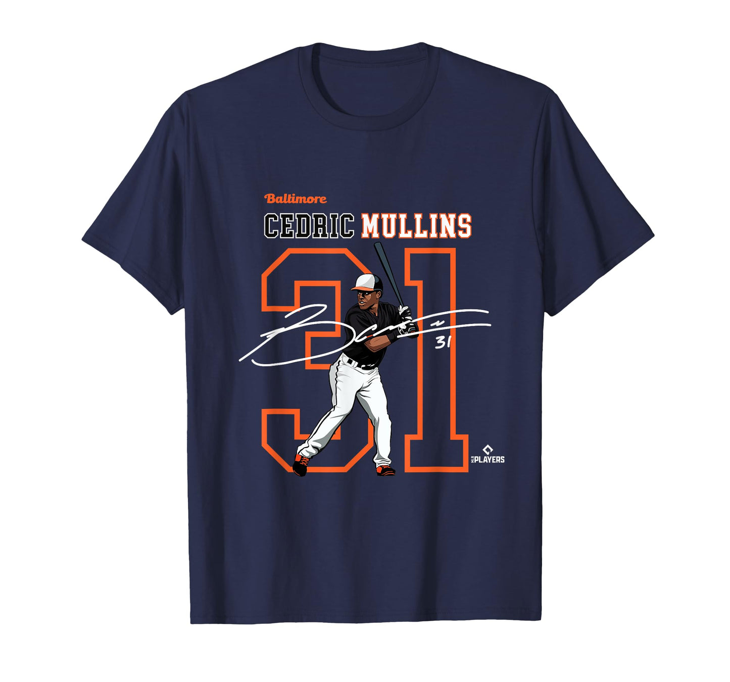 Cedric Mullins | Baltimore Baseball Players | MLBCMS3004 T-Shirt