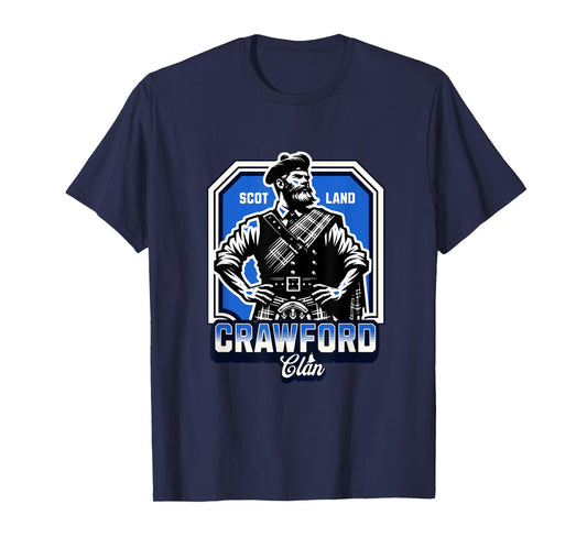 Crawford Clan Scottish Gaelic Name T-Shirt