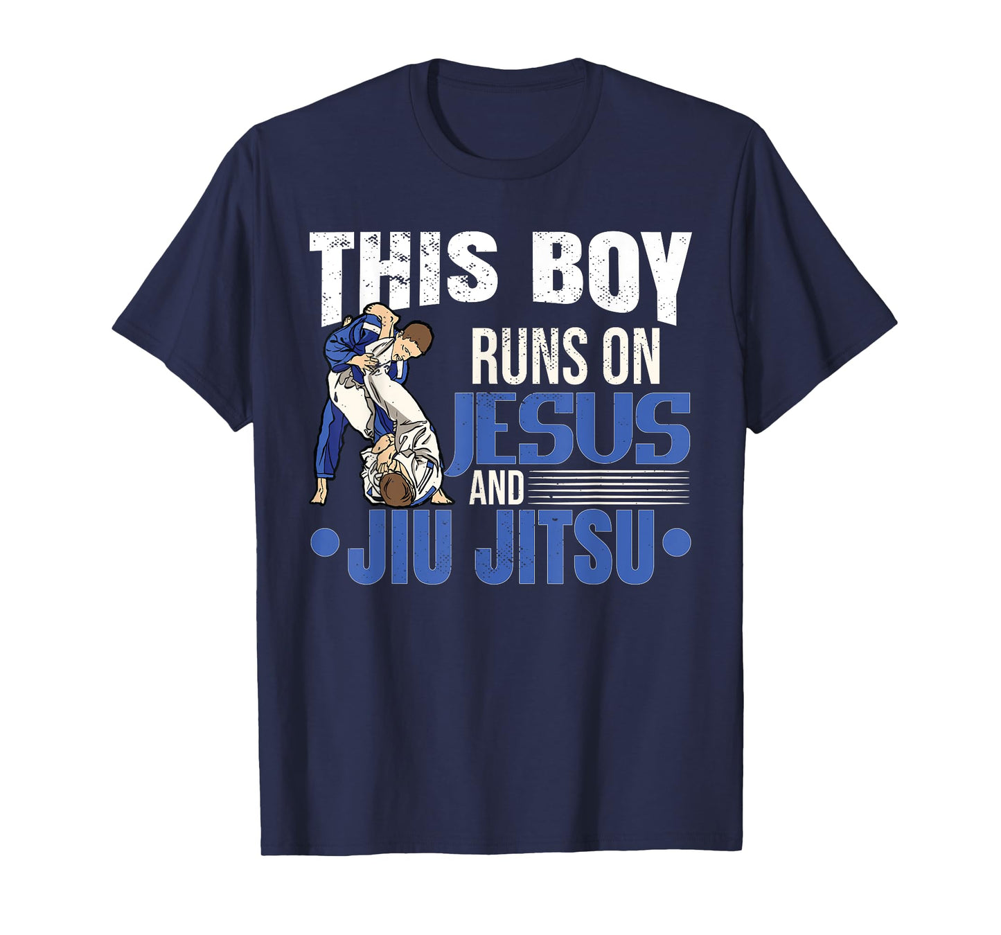 This Boy Runs On Jesus And Jiu Jitsu T-Shirt