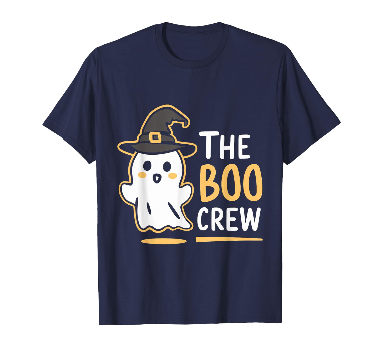 The Boo Crew Cute Halloween Ghost Design T-Shirt