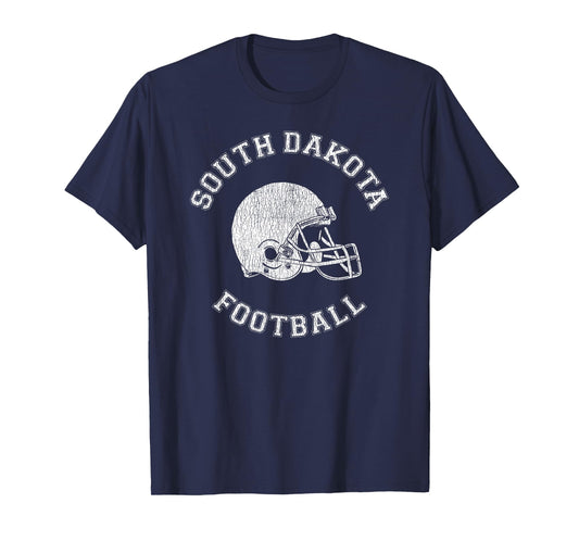 South Dakota Football Distressed 1980's Retro P.E.Dept Style T-Shirt