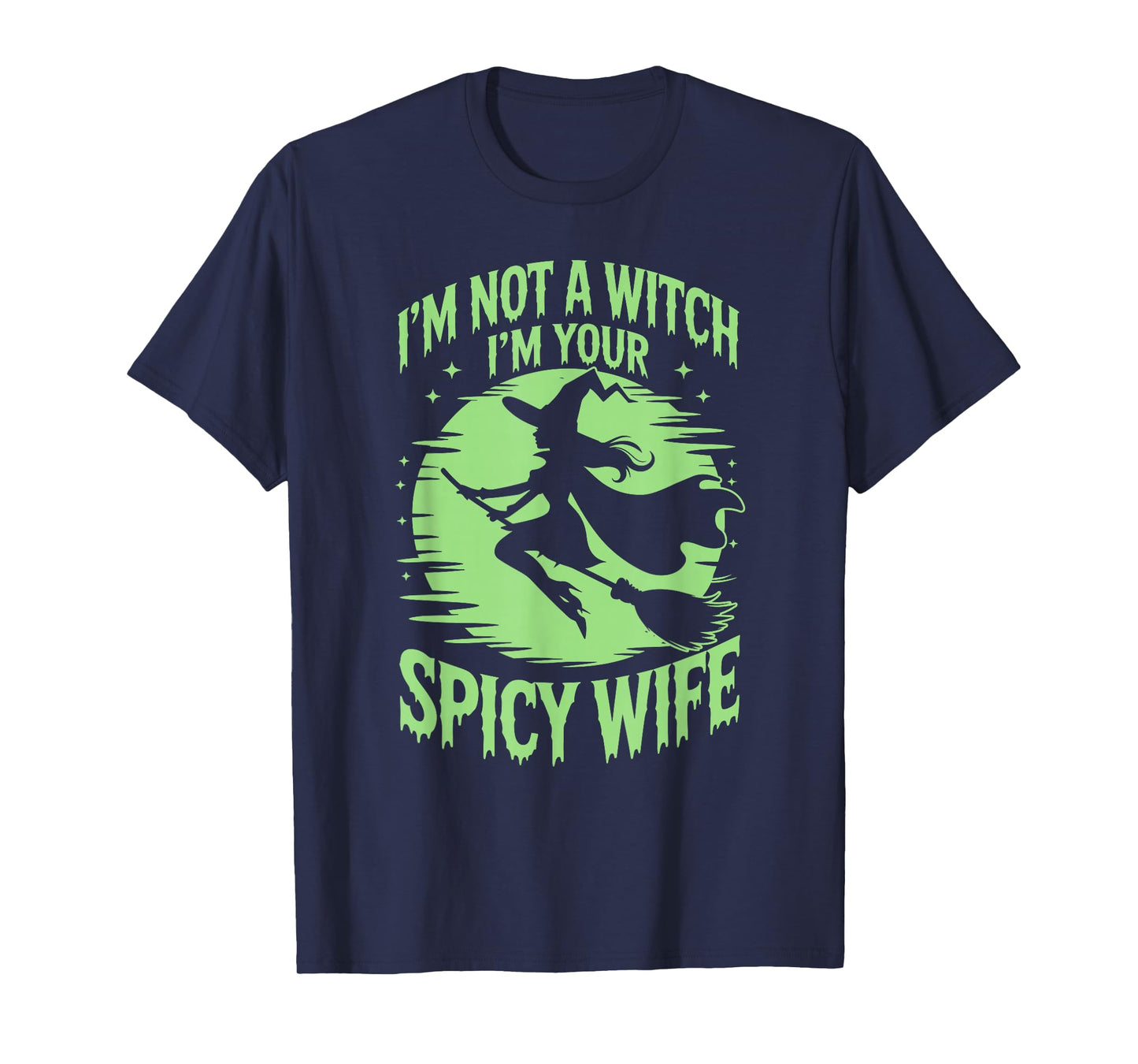 I'm not a Witch Halloween Couple Women T-Shirt