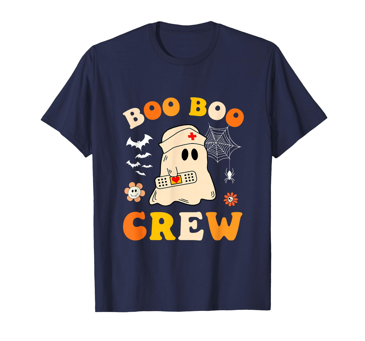 Groovy Boo Boo Crew Nurse Ghost Halloween Costume Men Women T-Shirt