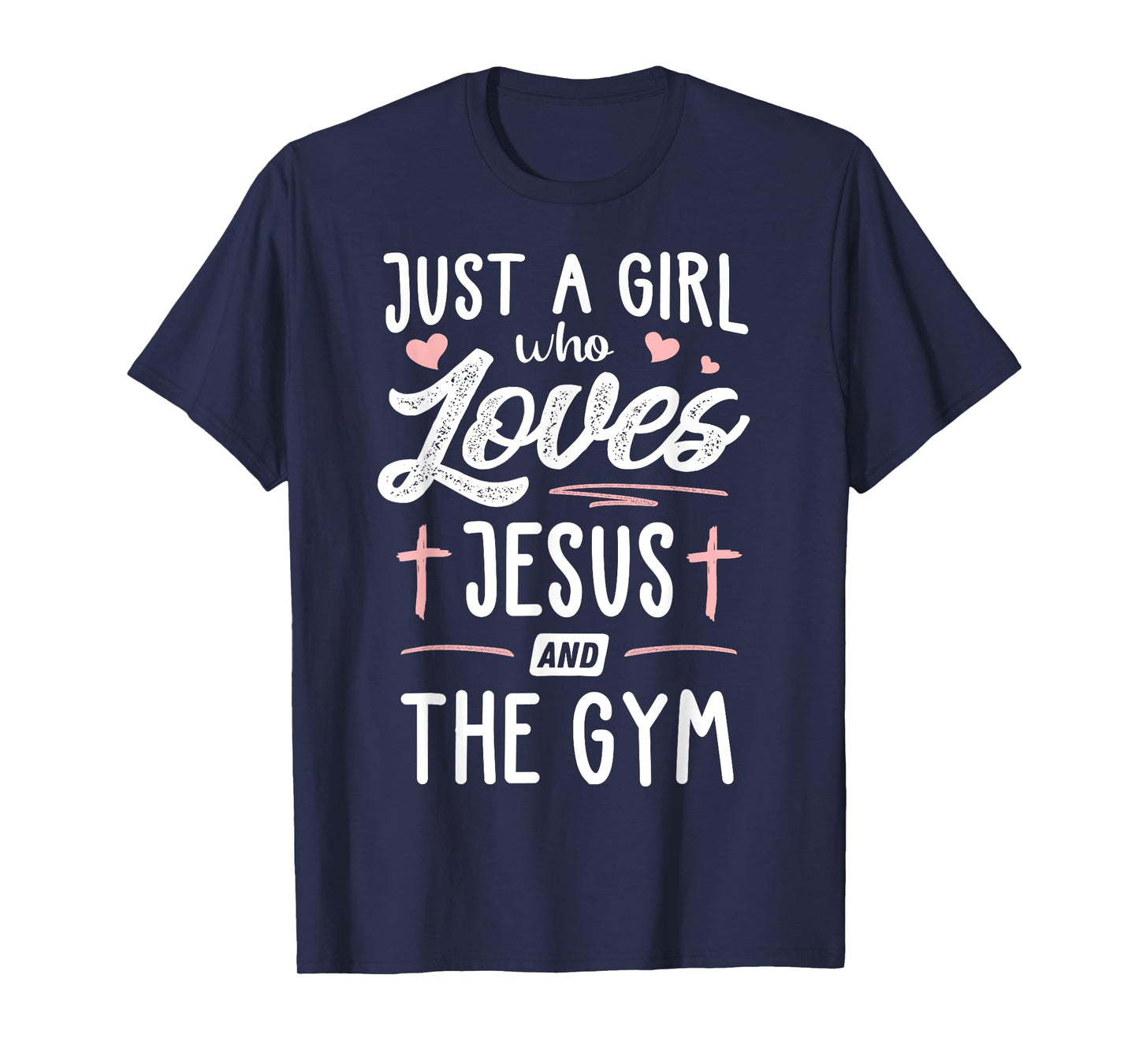 Just A Girl Who Loves Jesus And The Gym Gift Women T-Shirt