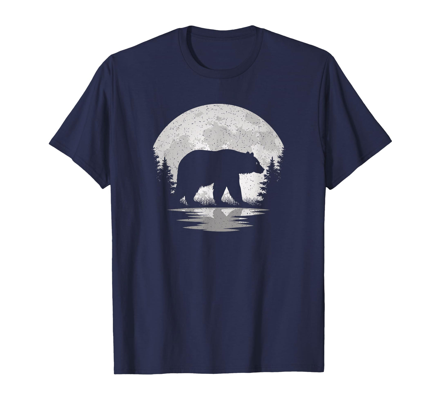 Bear Moon Vintage Bear Lover Wildlife Men Women Kids T-Shirt