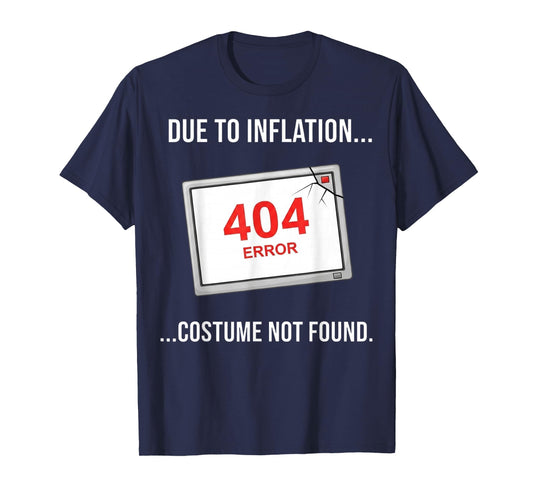 Error 404 Halloween Costume Funny Halloween 2025 T-Shirt