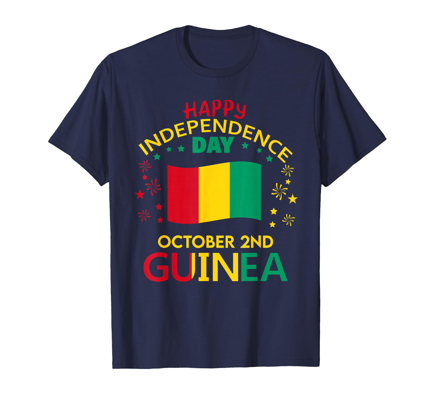 Guinea 67th Independence Day Guinean Pride Guinea Flag T-Shirt