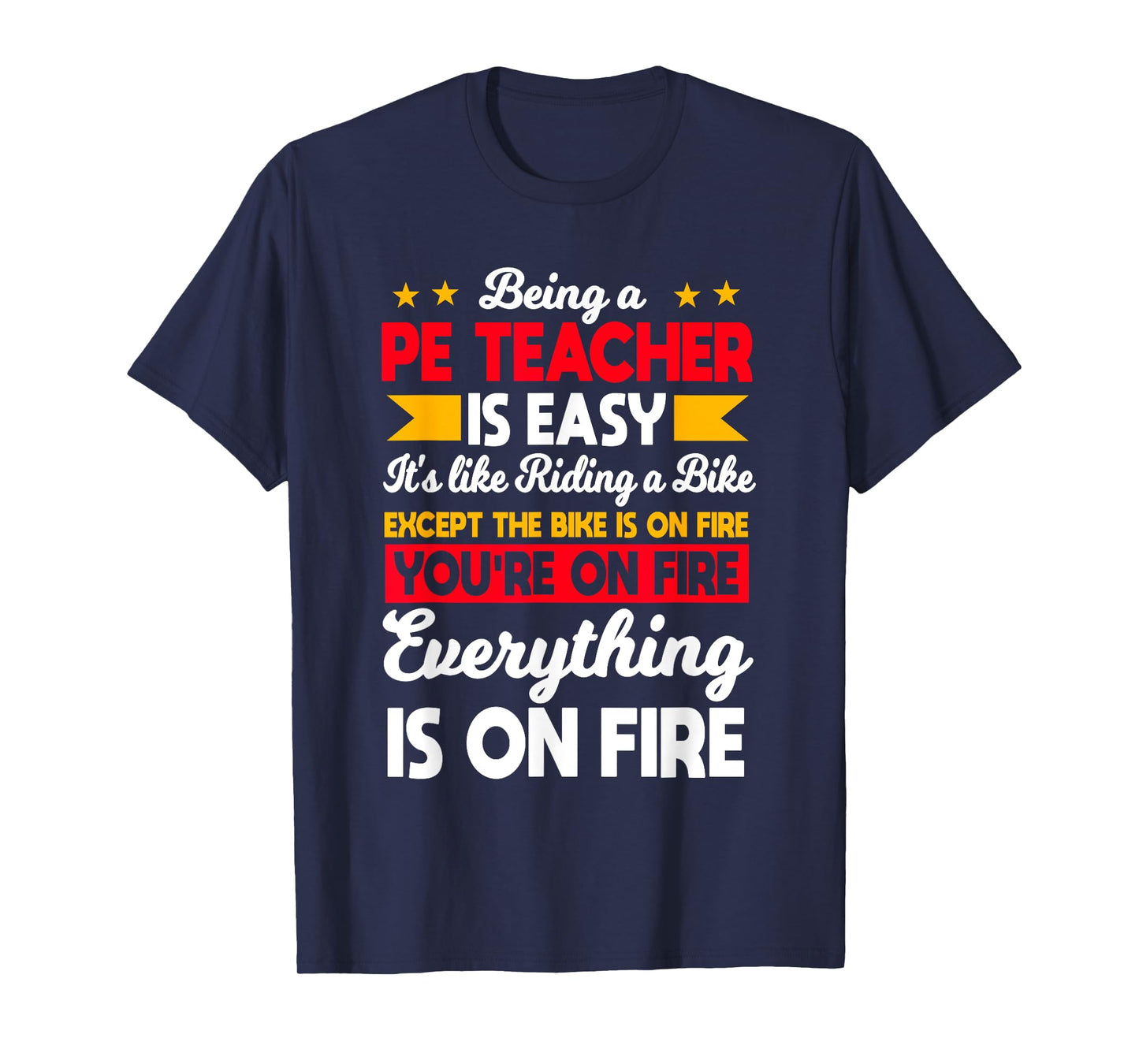 PE Teacher Physical Education Activity Instructor Gym Coach T-Shirt for Men Women