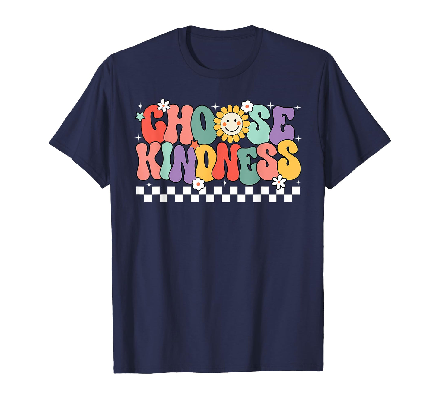 Choose Kindness Groovy Be Kind Inspirational Unity Day T-Shirt