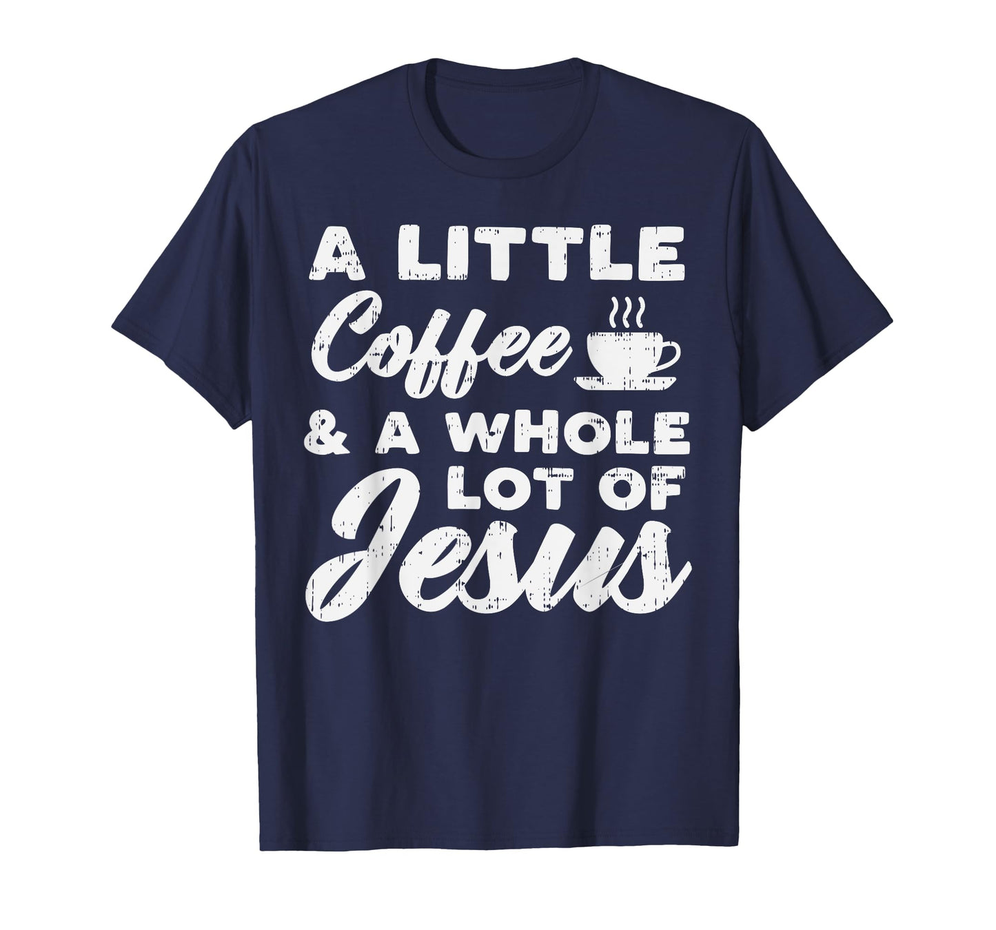 Little Coffee Jesus God Christ Religious Christian Gift T-Shirt