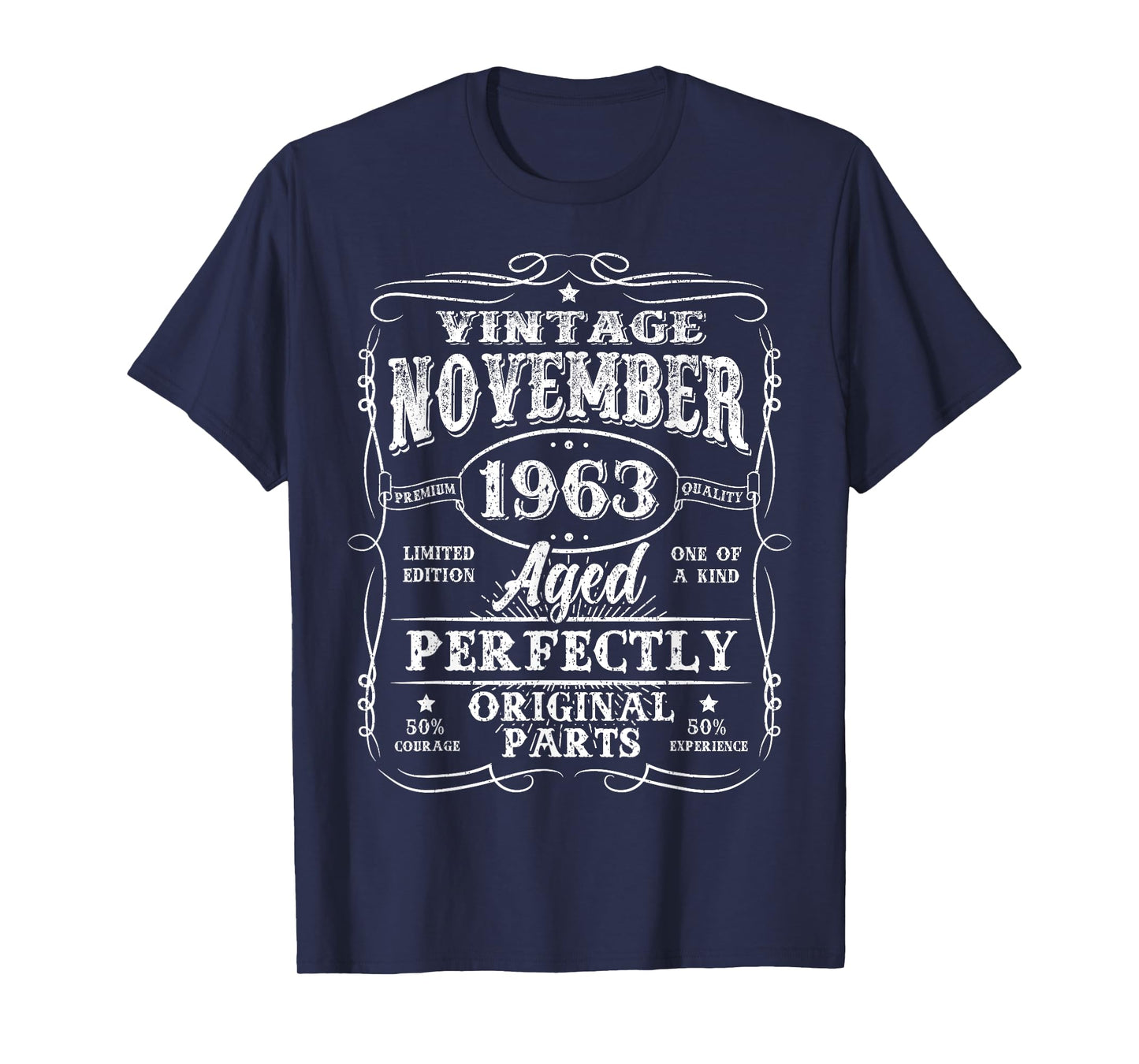 62 Years Old Vintage November 1963 Retro 62nd Birthday Men T-Shirt