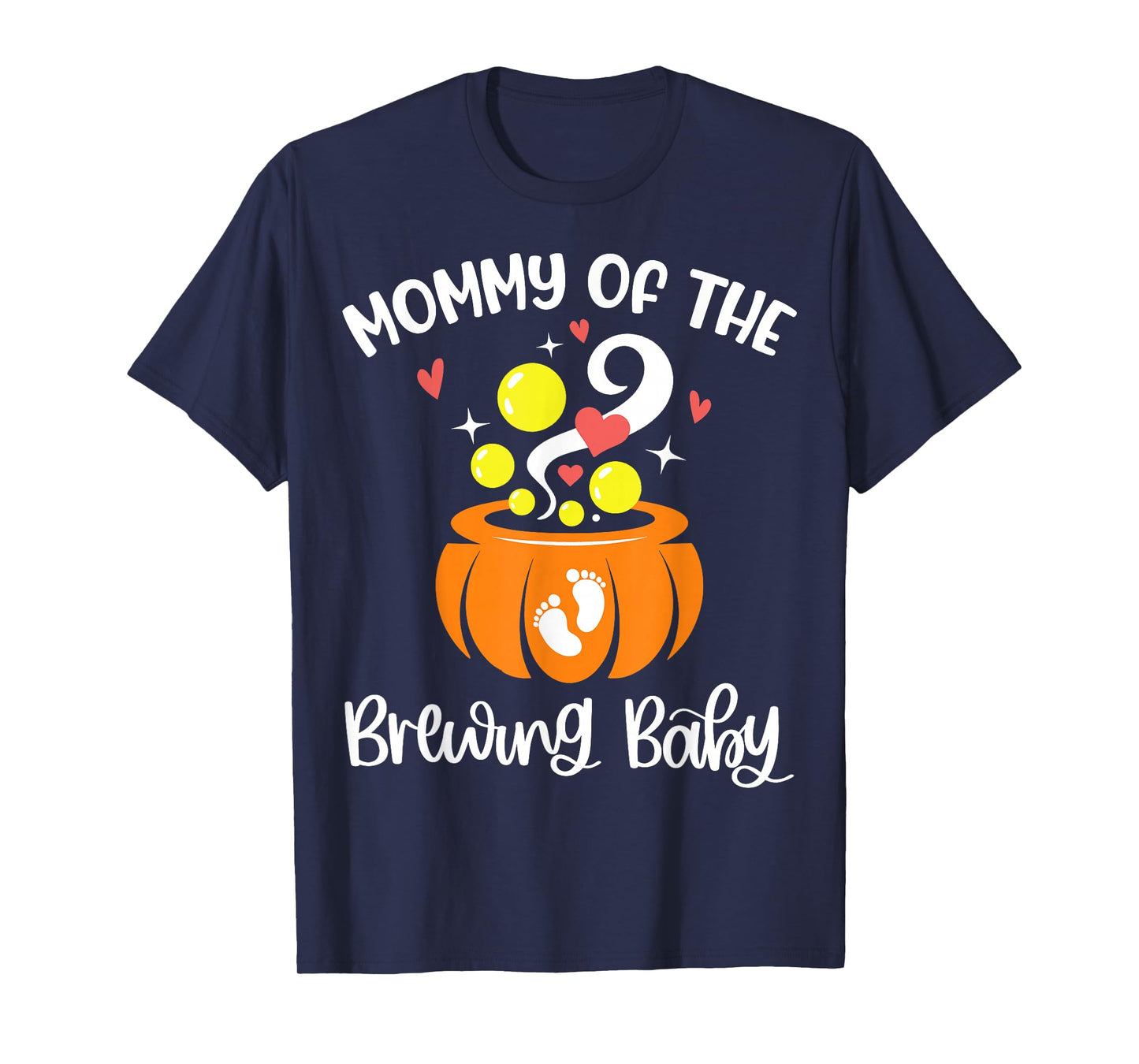Mommy of The Brewing Baby Pregnancy Halloween Mom to Be T-Shirt